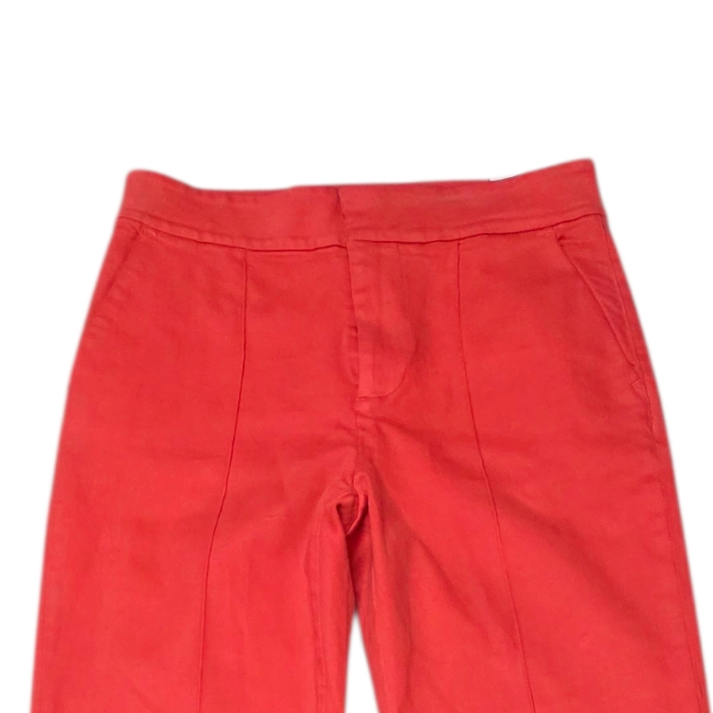 Alice + Olivia Red High-Waist Flare Jeans - Picture 6 of 15